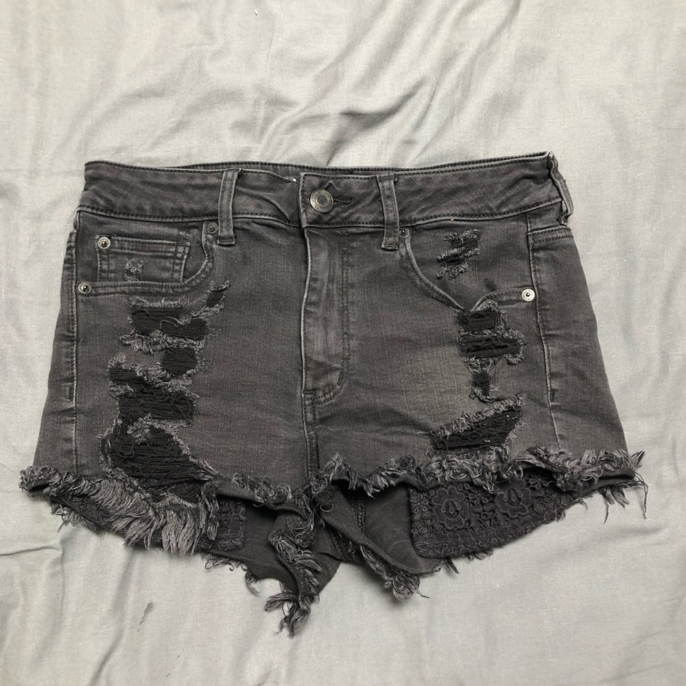American Eagle Distressed jean shorts size 8
